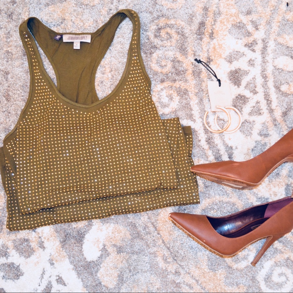 GOLD STUDDED DRESS